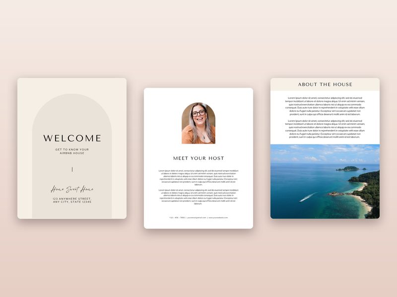 Airbnb Welcome Book Template preview