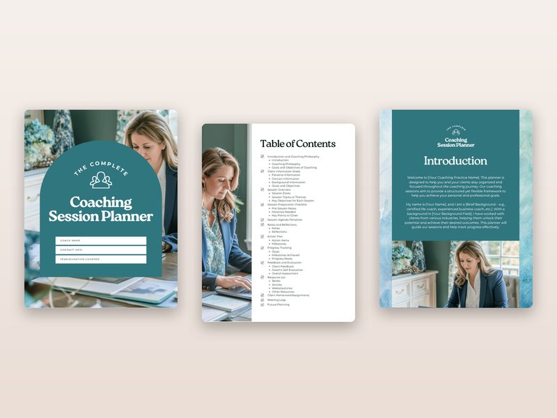 Coaching Session Planner preview