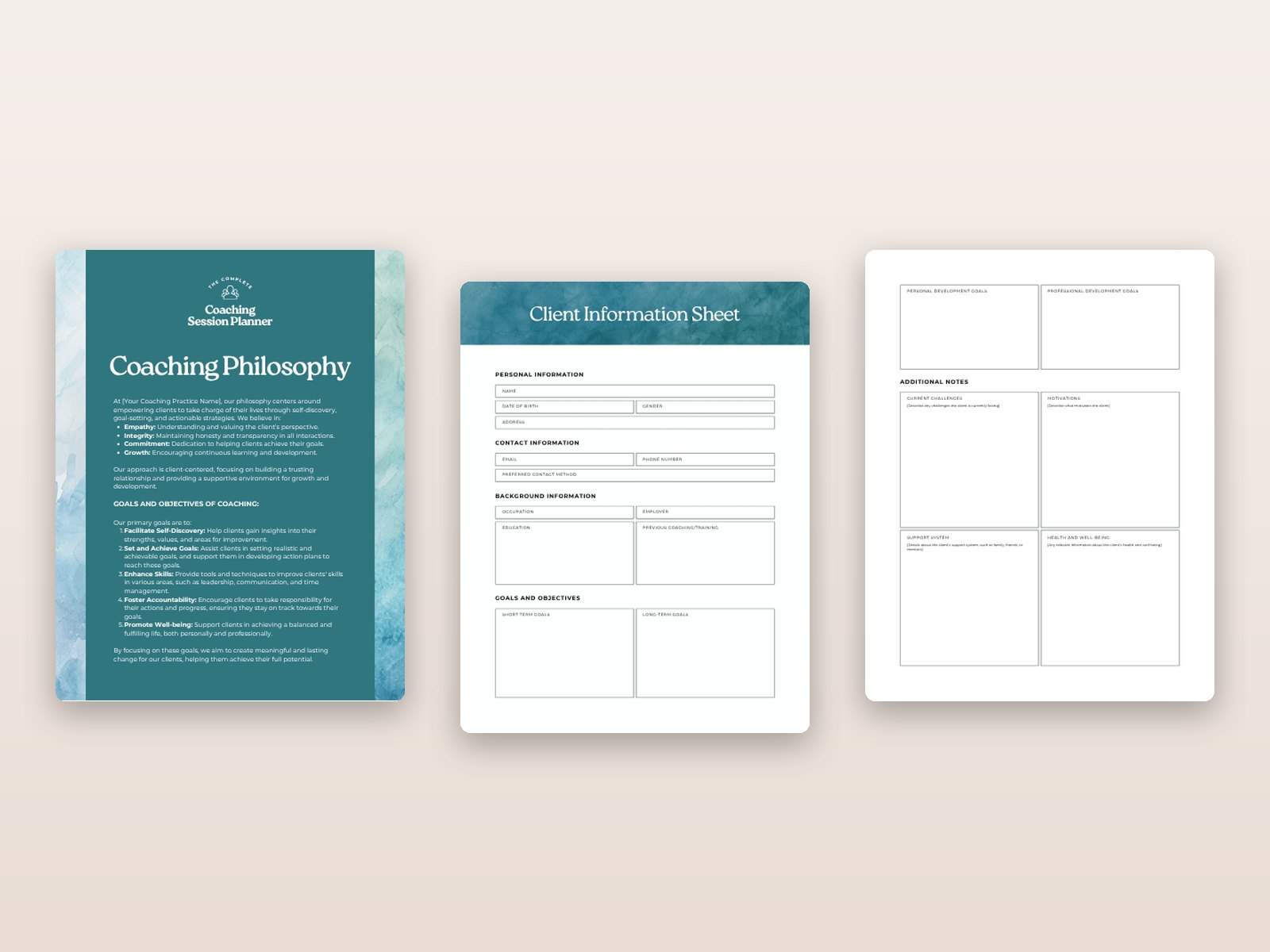 Coaching Session Planner preview 2