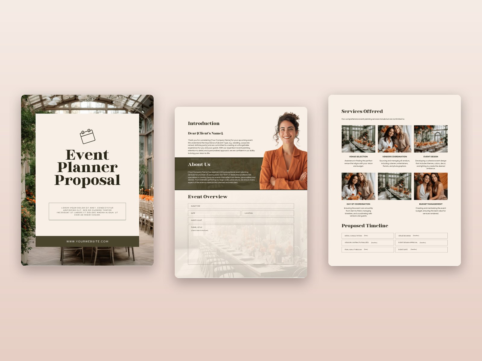Event Planner Proposal Template preview 1