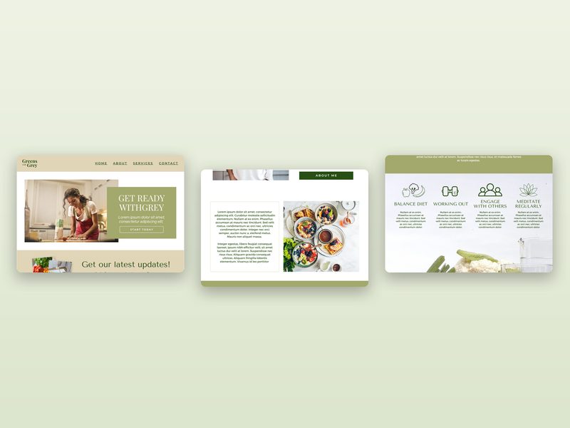 Health Coach Website Template preview
