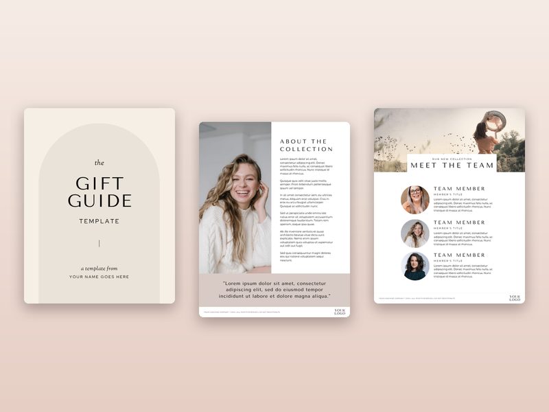 Holiday Gift Guide Template preview