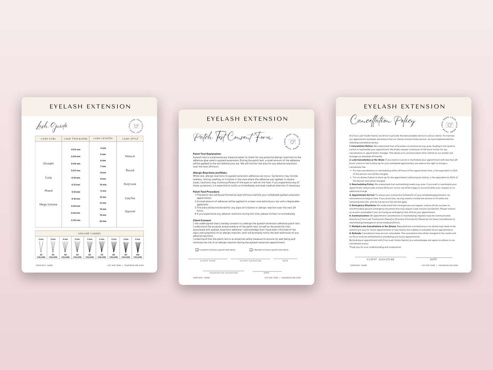 Lash Extension Consent Forms preview 2