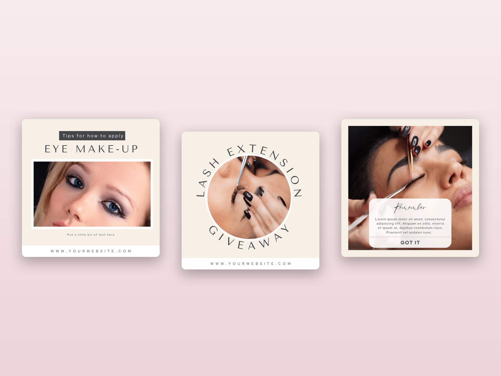 50 Lash Tech Instagram Post Templates preview 2