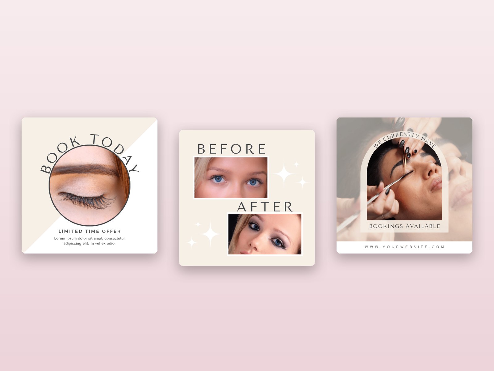 50 Lash Tech Instagram Post Templates preview 1