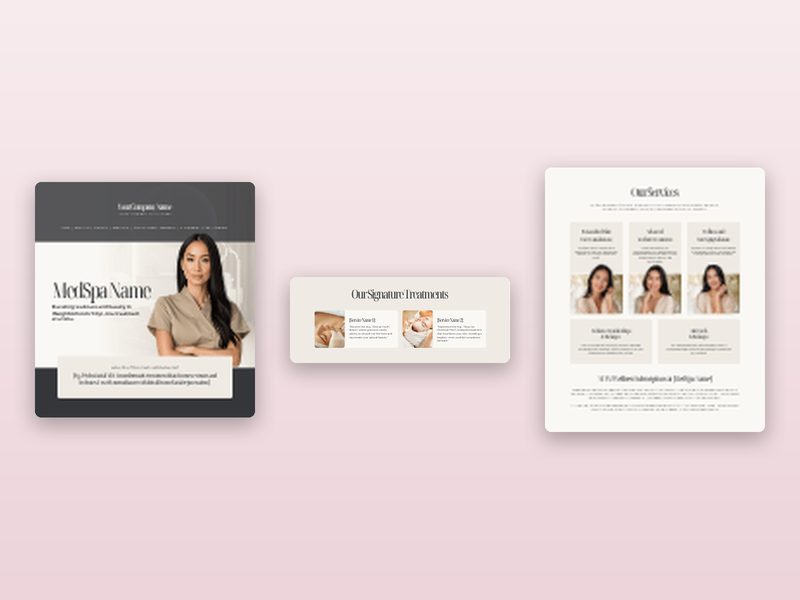 Med Spa Website Template preview