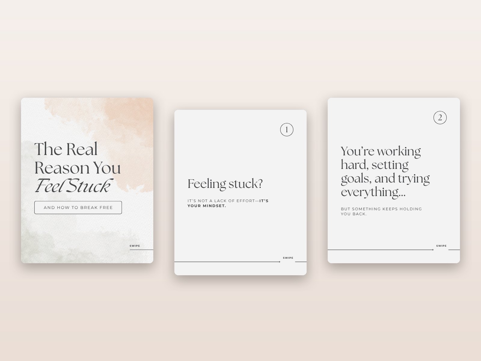 Mindset Coach Instagram Carousels preview 1