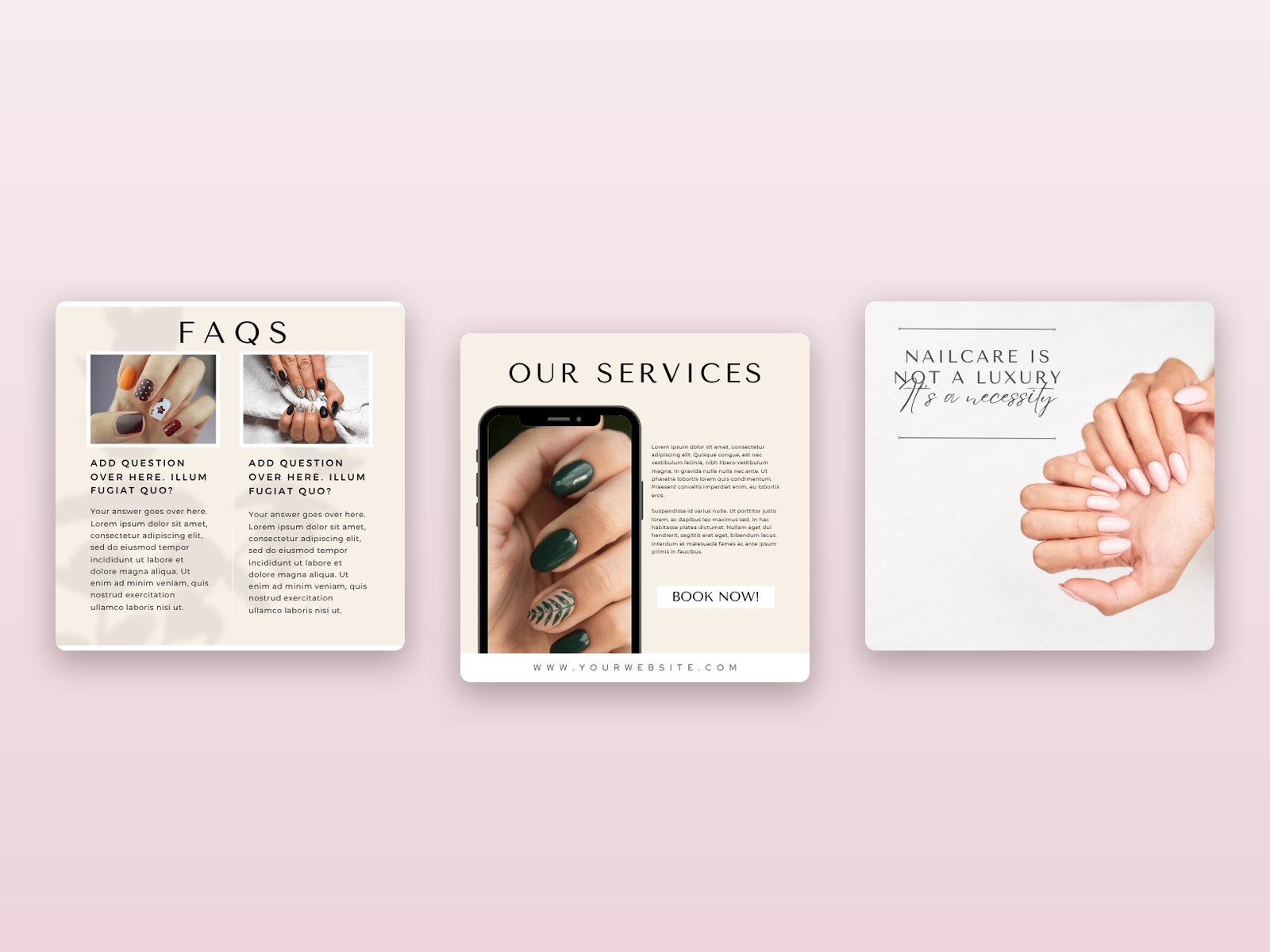 50 Nail Tech Instagram Post Templates preview 2