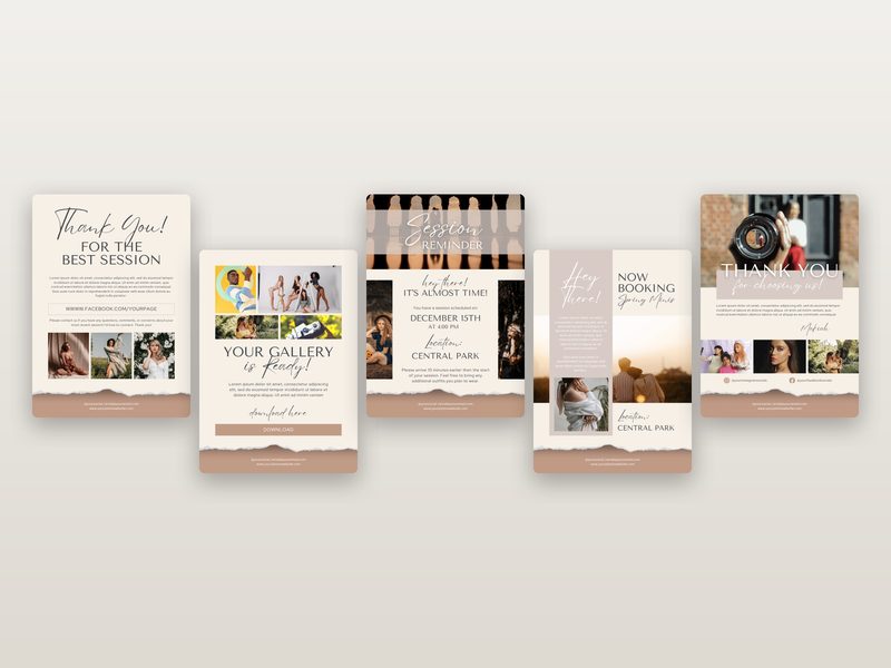 Photographer Email Newsletter Templates preview