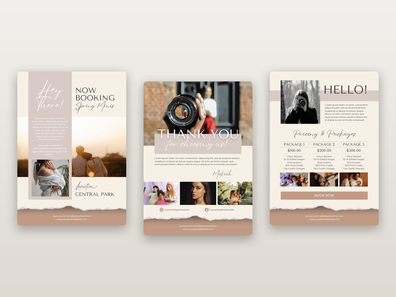 Photographer Email Newsletter Templates preview 2