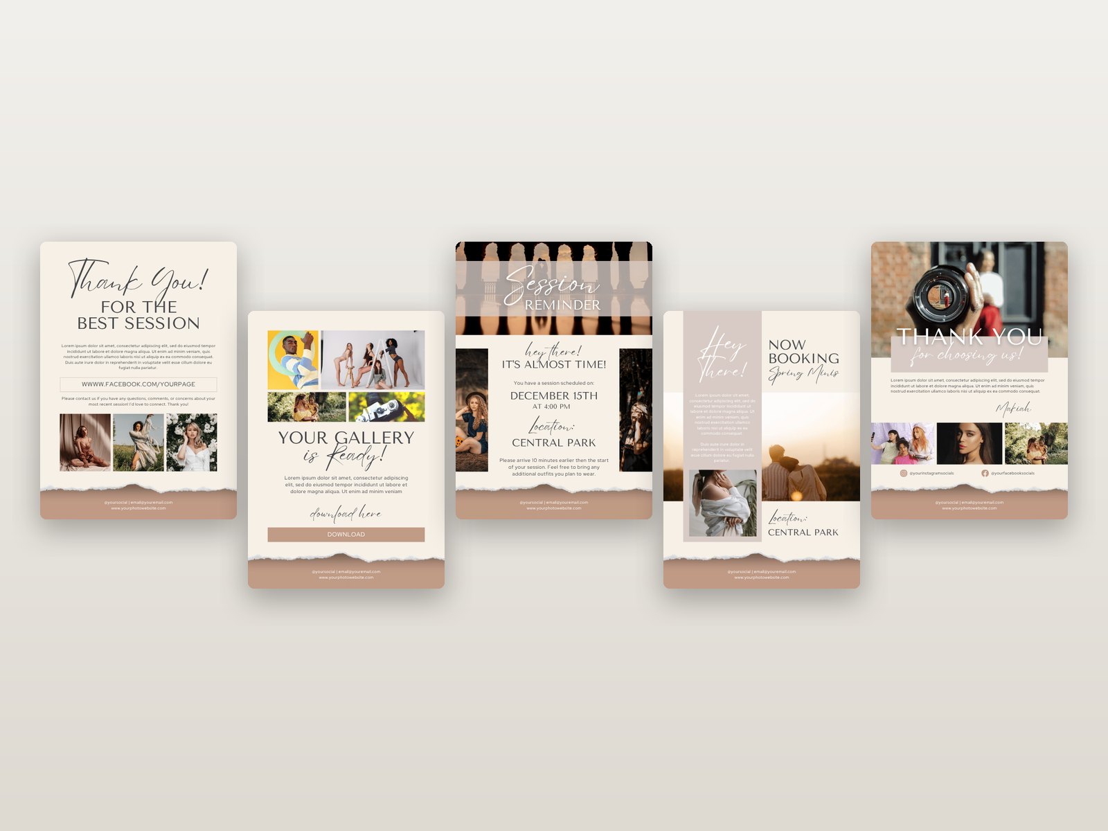 Photographer Email Newsletter Templates preview 1