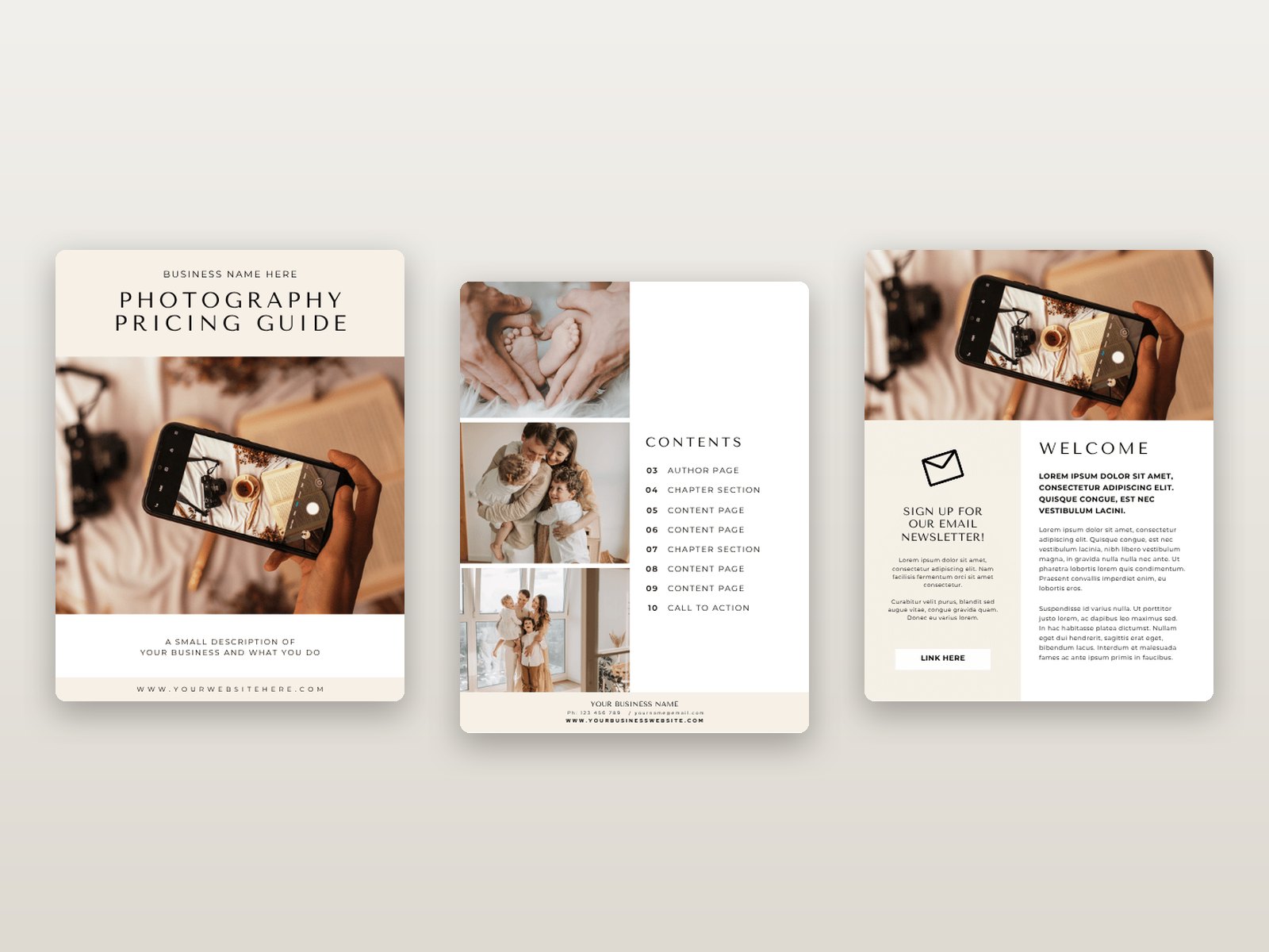 Photography Pricing Guide Template preview 1