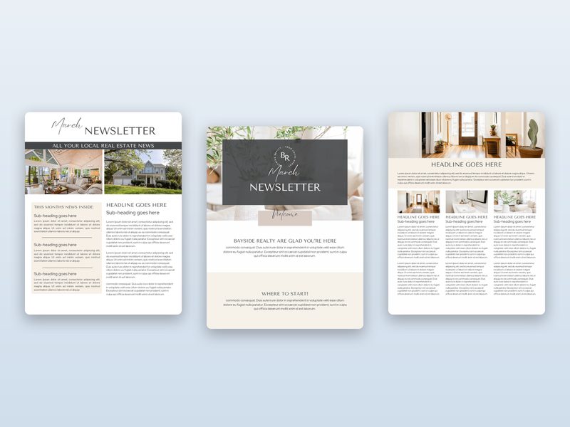 Realtor Newsletter Template preview