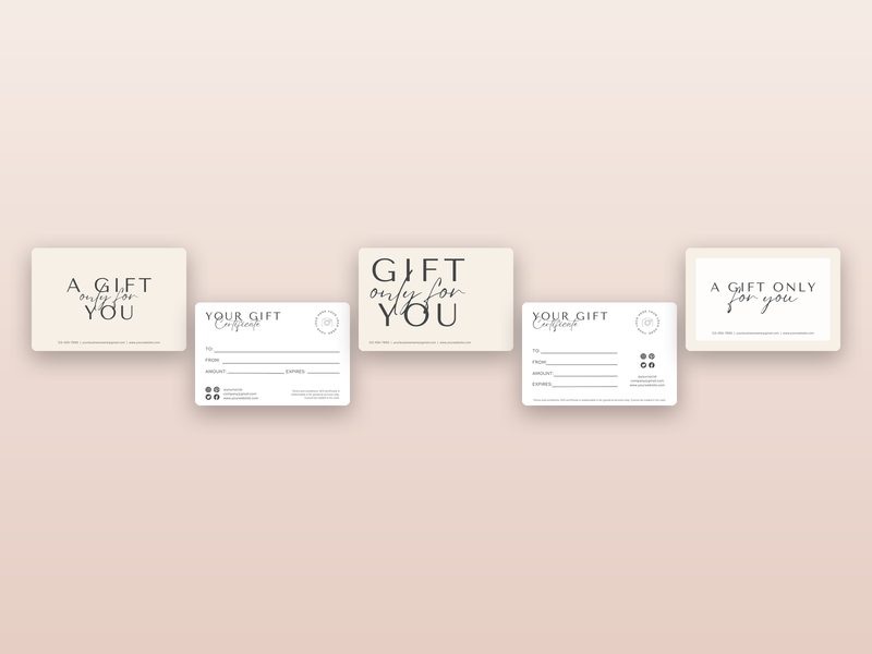 Gift Certificate Templates for Small Business (10 layouts) preview