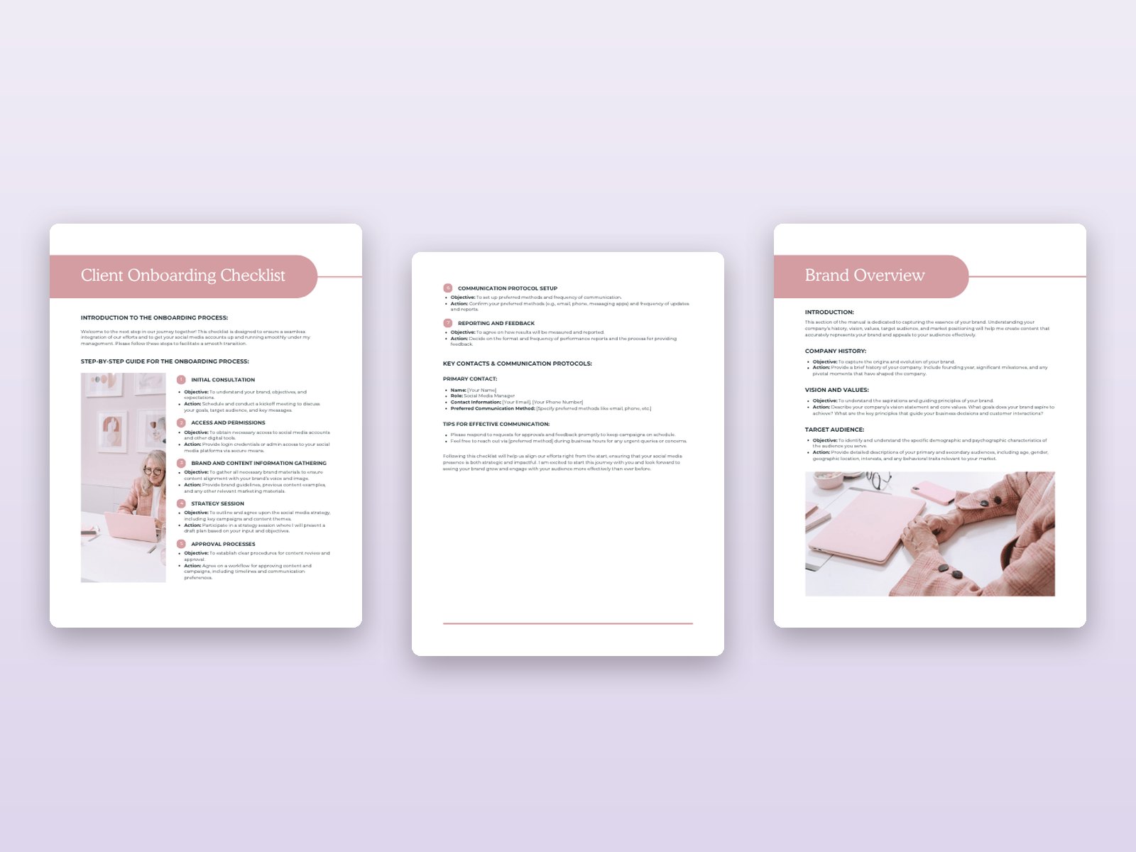 Social Media Manager Client Onboarding Template preview 2