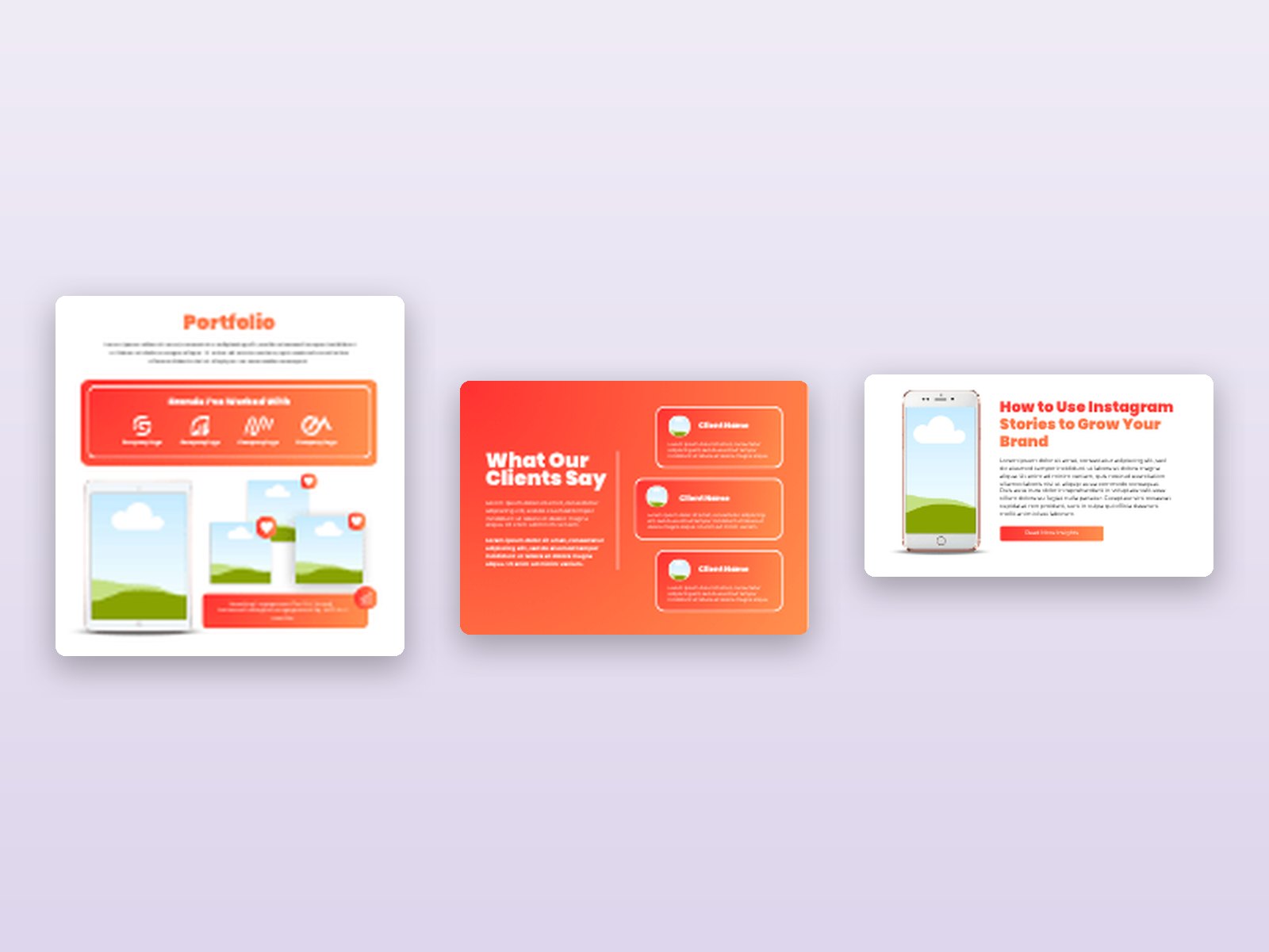 Social Media Manager / Agency Website Template preview 2